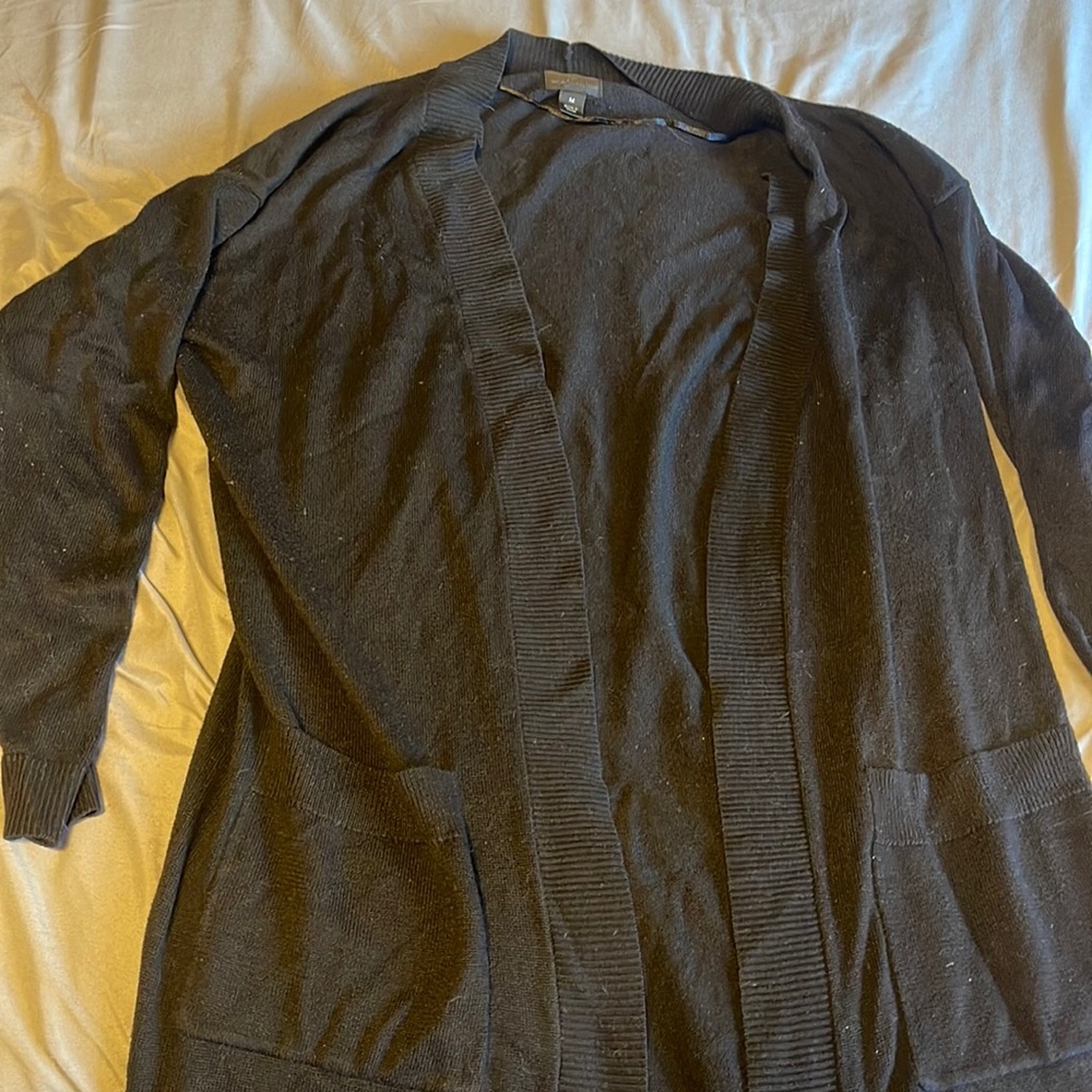 Worthington Black, long cardigan